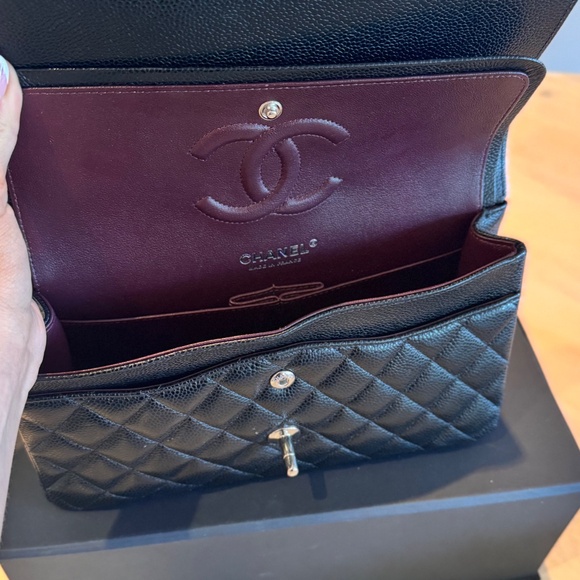 Chanel classic double flap bag SHW caviar - Picture 9 of 16